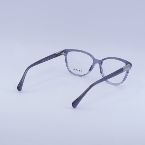 🕶️ New Ralph Lauren RA7082 1627 Eyeglasses - Striped Transparent Grey Frame - Picture 8 of 9